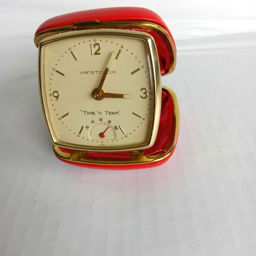 Clock time n temp alarm vintage